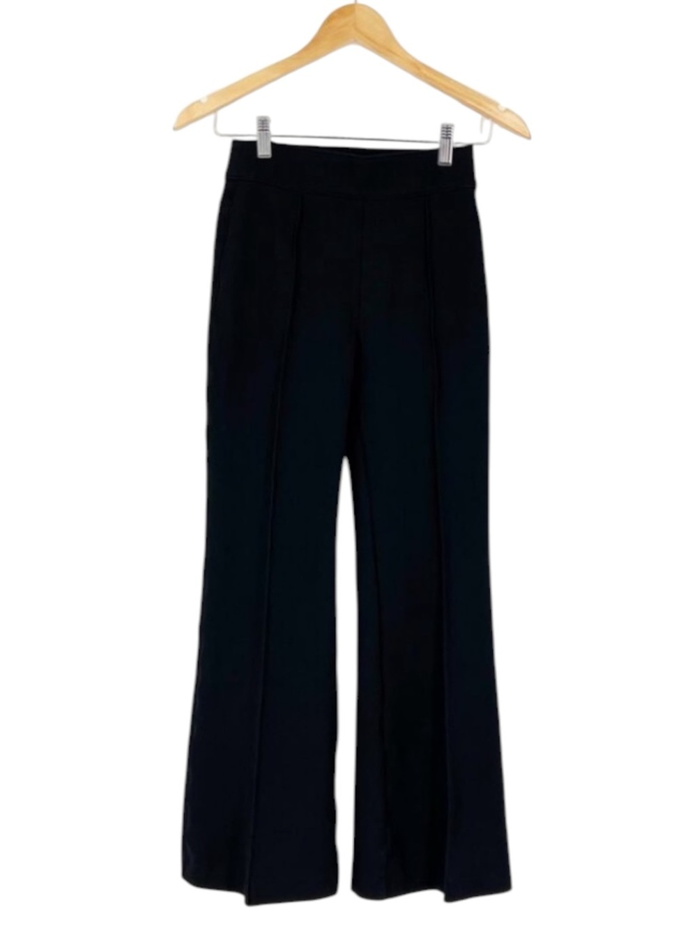 Spanx Stretch Flared Classic Black High-Waist Pants Size XL